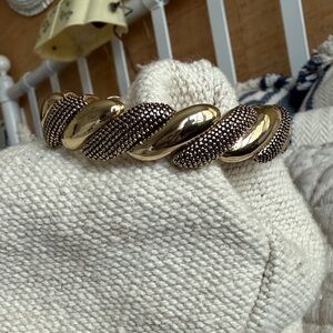 Gold-Tone Twisted Bead Detail Bracelet - Women Jewelry